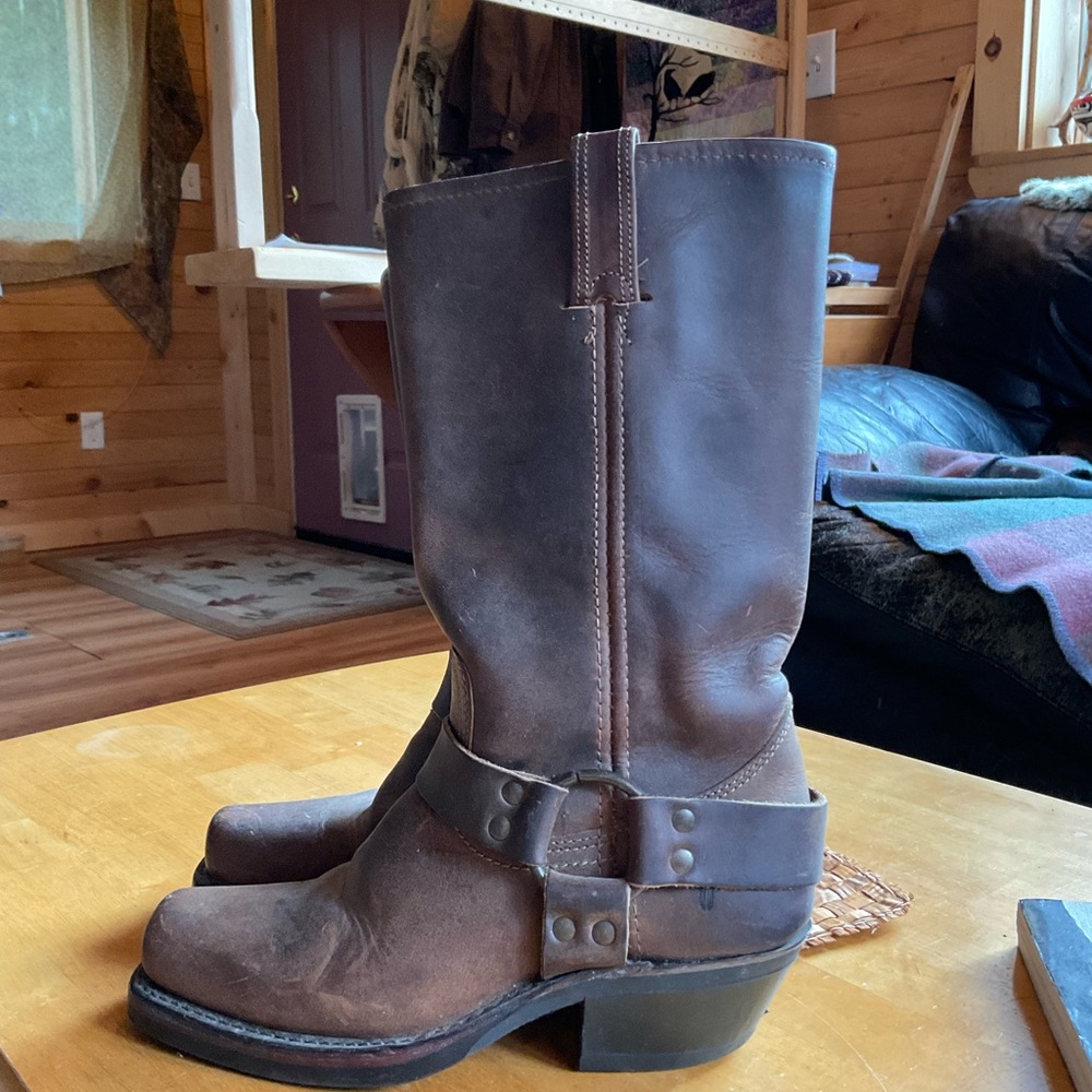 Frye Dark Brown Leather Footwear